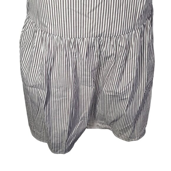 Madewell Striped Classic Lightweight Button-Front Tiered Shirt Dress Size XXS - Picture 10 of 14